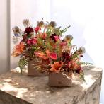 2 tasvazen opgemaakt met zijden bloemen, Binnen, Nieuw, Ophalen of Verzenden, Fransidzesflowercreations