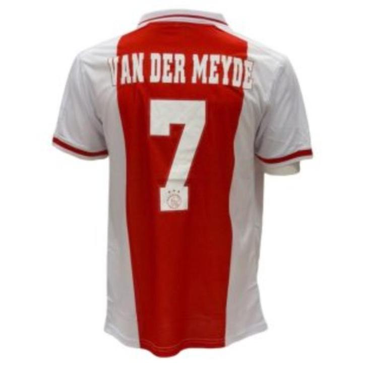 Andy van der Meijde gesigneerd AFC Ajax Retro Thuis Shirt, Verzamelen, Sportartikelen en Voetbal, Zo goed als nieuw, Shirt, Ajax