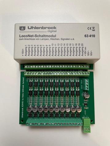 Uhlenbrock 63410 met Kato wissels - Adapter beschikbaar voor biedingen
