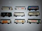 7 reclame wagons en 2 kappen marklin, Wisselstroom, Gebruikt, Wagon, Ophalen of Verzenden