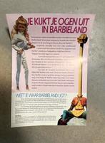 Oude folder Barbie land Efteling 1987 A5 formaat, Verzamelen, Efteling, Ophalen of Verzenden, Zo goed als nieuw, Overige typen