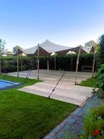 Mooie zandkleurige stretchtent te huur 10mx7,5m, Ophalen, Nieuw, Overige