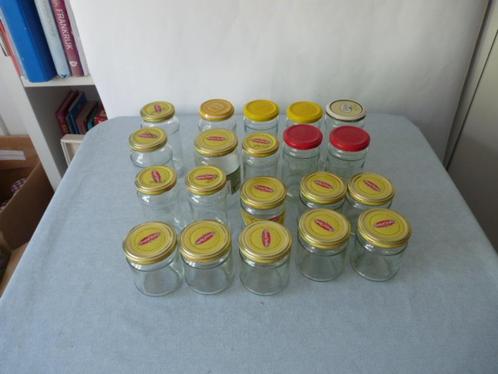 20 glazen pot  met schroefdeksel diverse formaten, Huis en Inrichting, Keuken | Potten en Pannen, Zo goed als nieuw, Pot, Bus of Blik