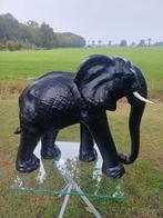 Grote Lederen Olifant - Decoratief Beeld, Antiek en Kunst, Kunst | Beelden en Houtsnijwerken, Ophalen of Verzenden