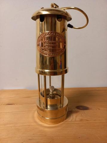 Messing Mijnlamp - Brits Kolenmijnbouw beschikbaar voor biedingen