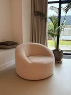 Fauteuil Anna Karwei rond Naturel - Ligne Roset look, Ophalen, Zo goed als nieuw, Beige, Overige typen