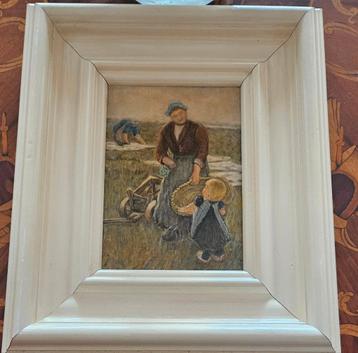 Schilderij Moeder en Kind - Charmant en Sfeervol beschikbaar voor biedingen