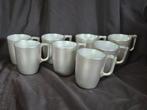 8x Luminarc Flashy Mok zilver Glas 25Cl cosy trendy, Glas of Glazen, Ophalen of Verzenden, Overige stijlen, Glas