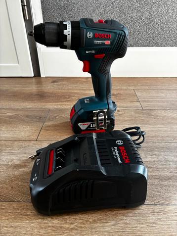 Bosch Professional 18V klopboormachine met accu en snellader beschikbaar voor biedingen