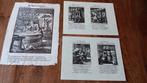 Herdrukgravures platen boek spiegel menselyk bedryf, Antiek en Kunst, Ophalen of Verzenden