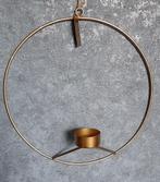 Goudkleurige metalen kandelaar cirkel, Mrs BLOOM, Overige kleuren, Nieuw, Ophalen of Verzenden, Metaal