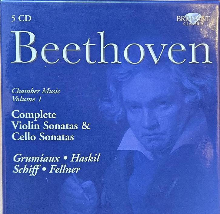 Beethoven / Complete violin & cello sonatas = 5cd BOX = 7,99, Cd's en Dvd's, Cd's | Klassiek, Zo goed als nieuw, Ophalen of Verzenden