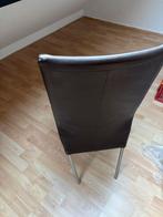 Leren eetkamer stoelen, Huis en Inrichting, Stoelen, Ophalen of Verzenden, Zo goed als nieuw, Bruin, Vijf, Zes of meer stoelen