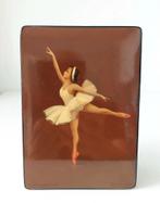 Oude USSR Russische Lakdoos Fedoskino Ballet Ballerina, Antiek en Kunst, Curiosa en Brocante, Verzenden