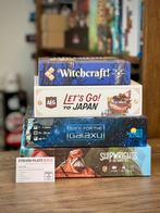 Shipwrights, RFTG, Let’s Go! To Japan, Witchcraft!, Hobby en Vrije tijd, Gezelschapsspellen | Bordspellen, Een of twee spelers