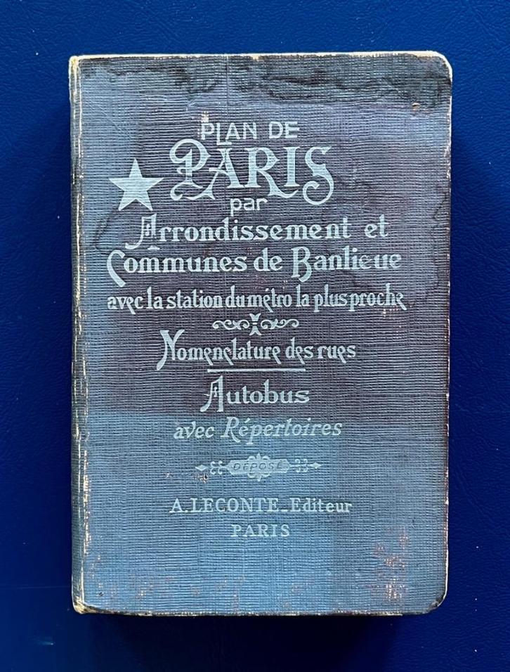 Plan de Paris - zakformaat Atlas 1964 Vintage, Boeken, Atlassen en Landkaarten, Zo goed als nieuw, Overige atlassen, Wereld, 1800 tot 2000