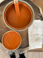 Muurverf plm 2 liter kleur roest, Doe-het-zelf en Verbouw, Verf, Beits en Lak, Ophalen of Verzenden, Gebruikt, Overige kleuren