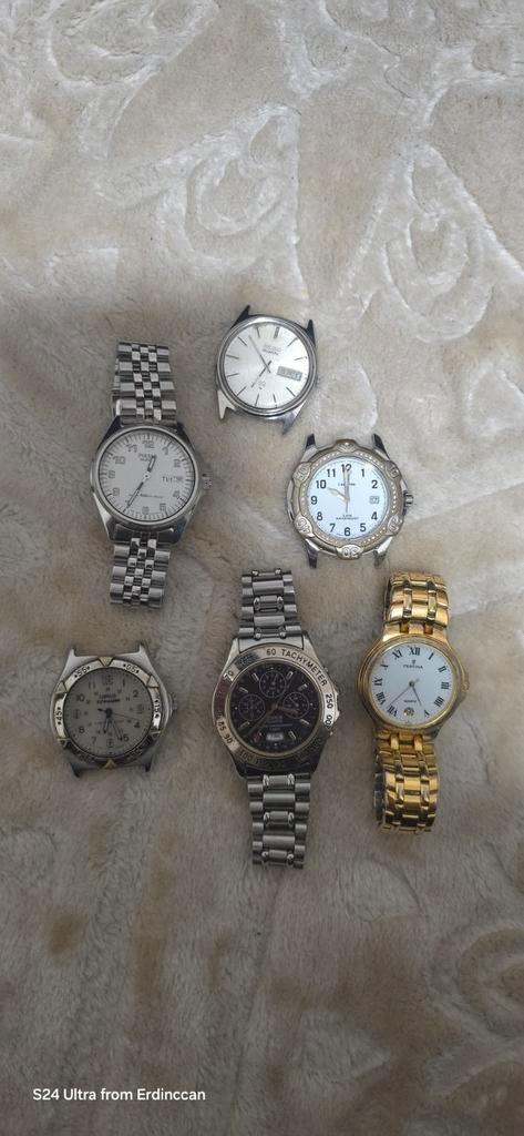 Partij Horloges Seiko, Festina, Lorus, Pulsar, Sieraden, Tassen en Uiterlijk, Horloges | Heren, Gebruikt, Polshorloge, Seiko, Staal