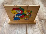 Schoolmateriaal houten 3d stapel puzzel eend /pappegaai zgan, Ophalen of Verzenden, Meer dan 50 stukjes, Zo goed als nieuw