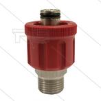 RVS Wartel M24 Rood 15mm Hogedruk, Verzenden