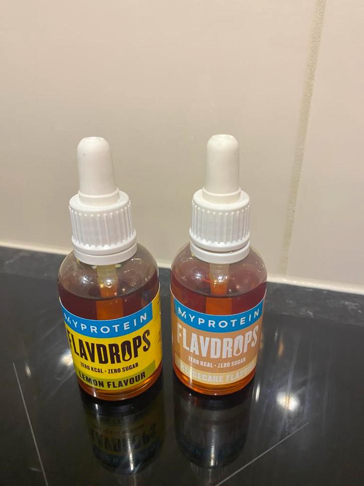Myprotein Flavordrops - Lemon & Cheesecake, Sport en Fitness, Fitnessmaterialen, Nieuw, Overige typen, Ophalen of Verzenden