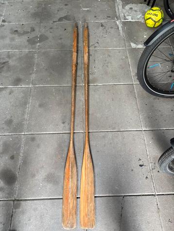 Houten roeispanen 220cm roeiriem beschikbaar voor biedingen