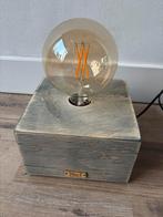 Tafellamp strak in grey wash of zwart wash, Ophalen of Verzenden, Zo goed als nieuw, Minder dan 50 cm