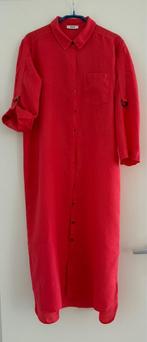 Anna Linnen Jurk Maat 40 - Rood, Kleding | Dames, Blouses en Tunieken, Verzenden, Zo goed als nieuw, Maat 38/40 (M), Rood