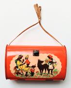 Antieke botaniseertrommel blik roodkapje kabouters dwergen, Antiek en Kunst, Curiosa en Brocante, Verzenden