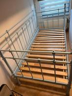 Bed 1 persoons 90x 200 inclusief lattenbodem en matras, 90 cm, Eenpersoons, Blauw, Ophalen of Verzenden