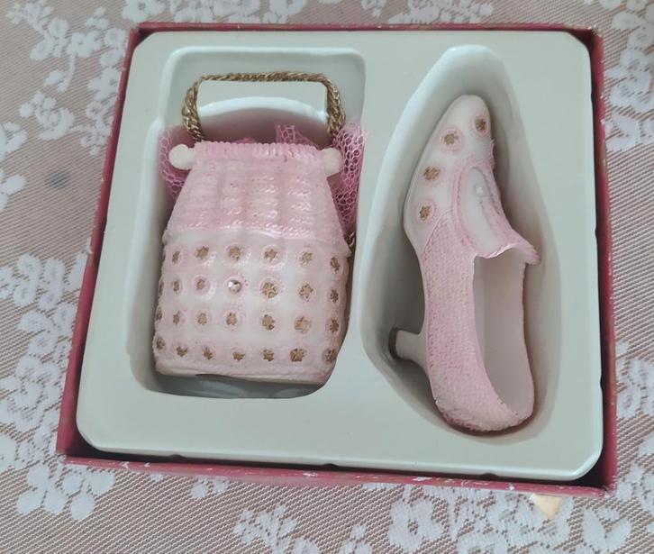 Doosje met tasje en schoentje, Antiek en Kunst, Curiosa en Brocante, Ophalen of Verzenden