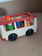Fischer-price mini schoolbus vintage ' 80 jaren met 5 popjes, Kinderen en Baby's, Speelgoed | Fisher-Price, Ophalen of Verzenden