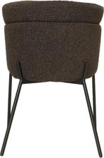 Teddy eetkamerstoelen Luca Choco/Wit/Grijs Nieuw, Huis en Inrichting, Stoelen, Ophalen of Verzenden, Nieuw, Metaal, Vijf, Zes of meer stoelen