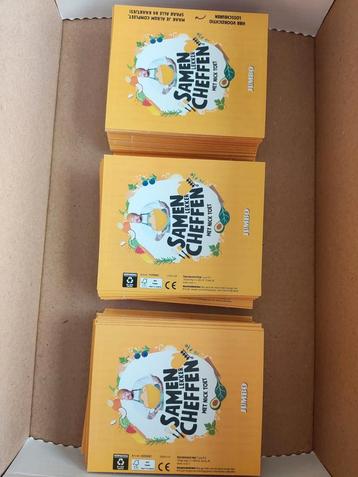 Ongeveer 107 ongeopende kaartjes 'Samen lekker Cheffen ' beschikbaar voor biedingen