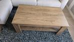 Salontafel VEDDE 60x110 wild eiken, Ophalen, 100 tot 150 cm, Eikenhout, 50 tot 100 cm