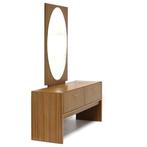 Vintage mid century kaptafel met spiegel uit de jaren ’60 70, Ophalen of Verzenden, Gebruikt
