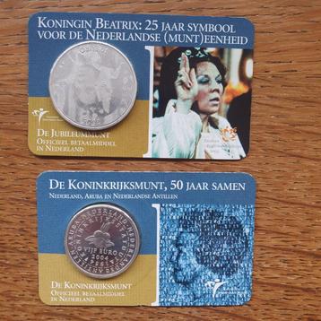 Coincards Koninkrijksmunt en 25 jaar Beatrix beschikbaar voor biedingen