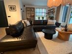 Lederen Hoekbank - donkerbruin Natuzzi, Ophalen, 250 tot 300 cm, Gebruikt, Hoekbank