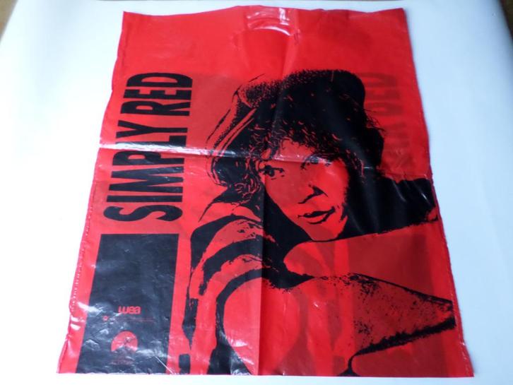 Diverse Plastic Platentassen - U2, David Bowie, Simply Red, Verzamelen, Muziek, Artiesten en Beroemdheden, Zo goed als nieuw, Poster, Artwork of Schilderij