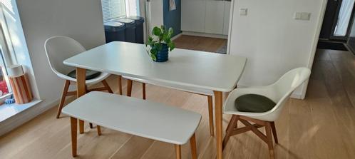 Eettafel en bank set MADE *dot* com 150x80, Huis en Inrichting, Tafels | Statafels, Gebruikt, Ophalen