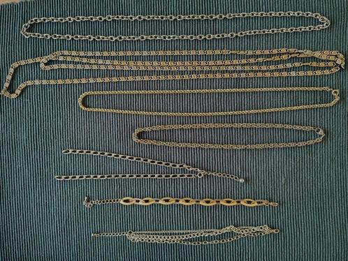 Grote lot vintage kettingen/armbanden - Reuse of Repurpose!, Sieraden, Tassen en Uiterlijk, Kettingen, Gebruikt, Overige materialen