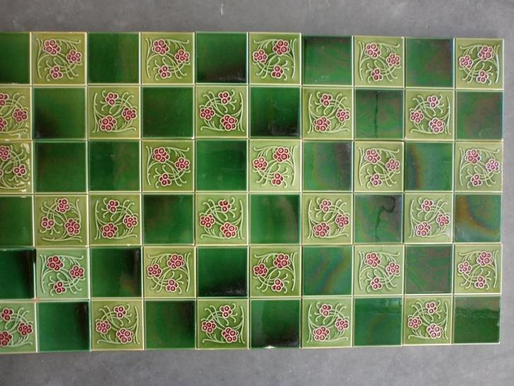 Art nouveau tegels, Antiek en Kunst, Antiek | Wandborden en Tegels, Ophalen of Verzenden