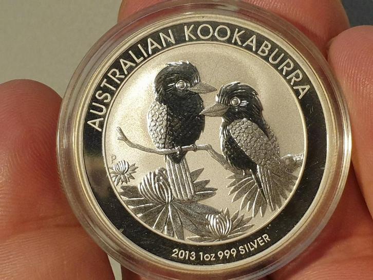 Kookaburra 2013, 1 oz .999 zilver (2-1), Postzegels en Munten, Edelmetalen en Baren, Zilver, Ophalen of Verzenden