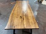 Walnoten boomstamtafel 250x100, Ophalen, Nieuw, Vijf personen of meer, Rechthoekig