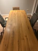 Eethoek met tafel en stoelen, Huis en Inrichting, Tafels | Eettafels, Ophalen, Gebruikt, Eikenhout, 200 cm of meer