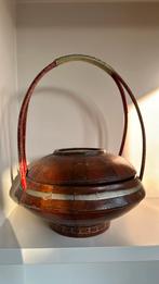 Antieke Chineese mand, Huis en Inrichting, Woonaccessoires | Schalen en Manden, Ophalen, Zo goed als nieuw, Rond, Riet