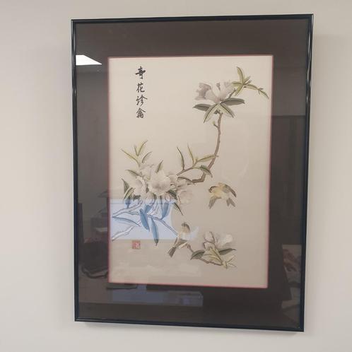 Zeer fraai borduurwerk op zijde - China, Antiek en Kunst, Kunst | Niet-Westerse kunst, Verzenden