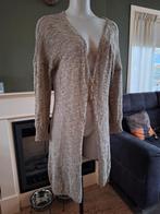 Nana Nucci beige bruin cardigan vest valt groot 34 0 38 M, Kleding | Dames, Maat 38/40 (M), Verzenden, Beige, Zo goed als nieuw