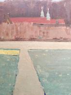 CORNELIS KLOOS 1895-1976 = tulpenveld Clingendael = uit 1949, Antiek en Kunst, Kunst | Schilderijen | Klassiek, Ophalen of Verzenden