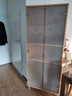 Ikea vitrinekast 185cm hoog, Huis en Inrichting, Kasten | Vitrinekasten, 25 tot 50 cm, Zo goed als nieuw, Ophalen